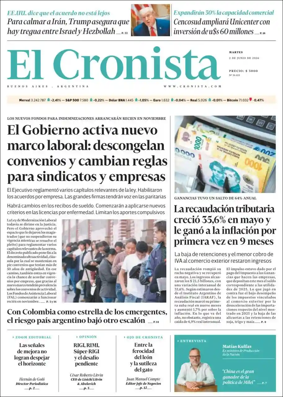 Estudios Max | MAKALLÉ DIGITAL - Tapa del diario Cronista