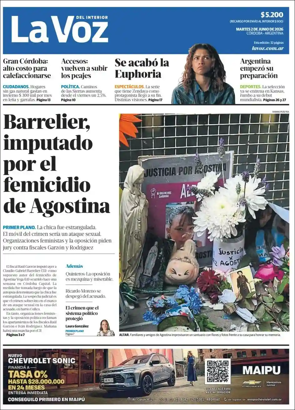 Estudios Max | MAKALLÉ DIGITAL - Tapa del diario La Voz