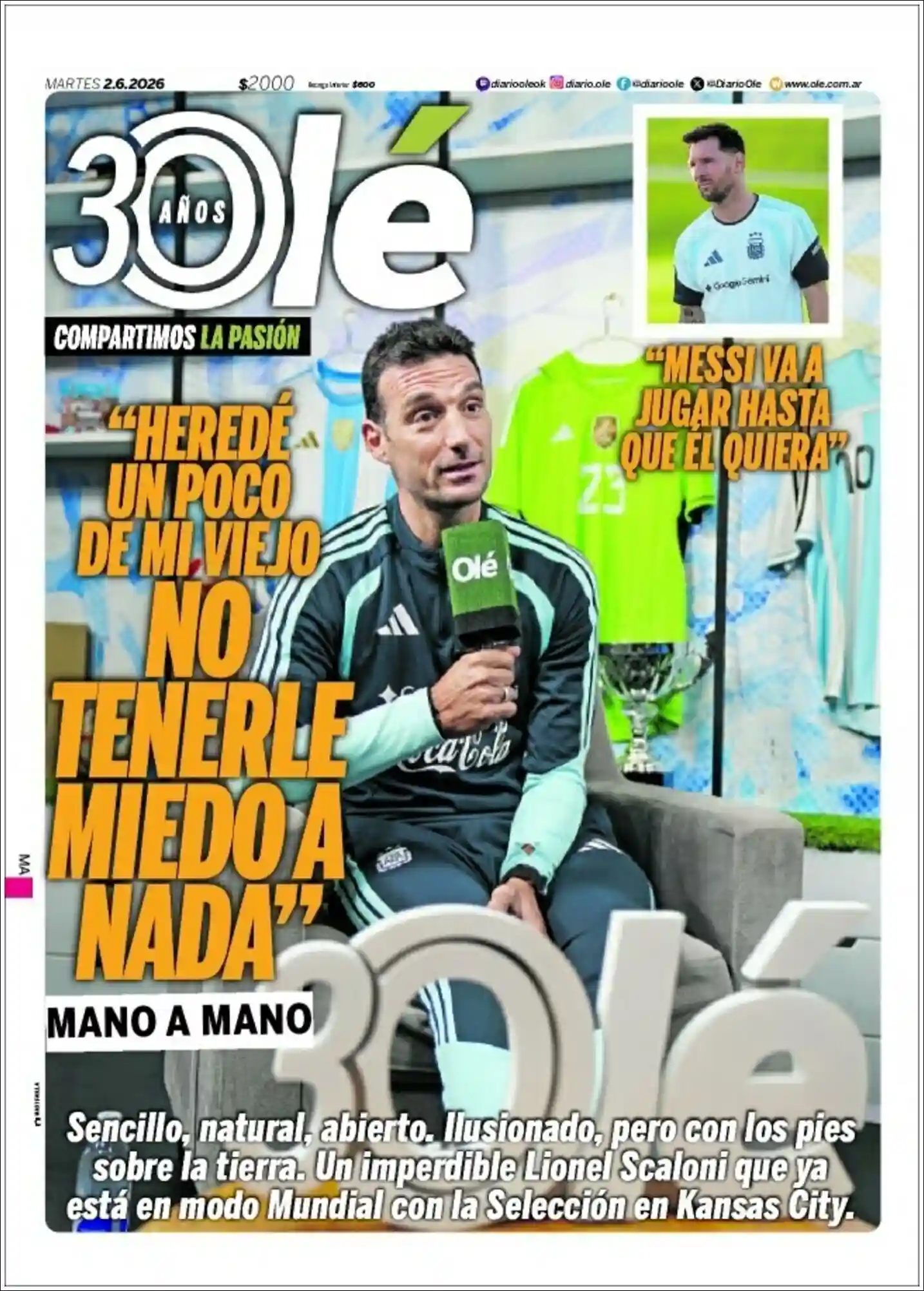Estudios Max | MAKALLÉ DIGITAL - Tapa del diario Ole